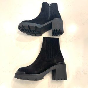 Aquatalia : Winter Viaira Suede Ankle Boots : Waterproof : Black : 7.5